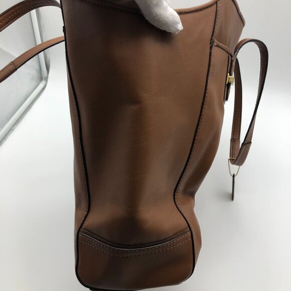 Coach Taylor Alexis Leather Carryall Tote Brown Shoulder Bag Leather Satchel - Picture 11 of 16
